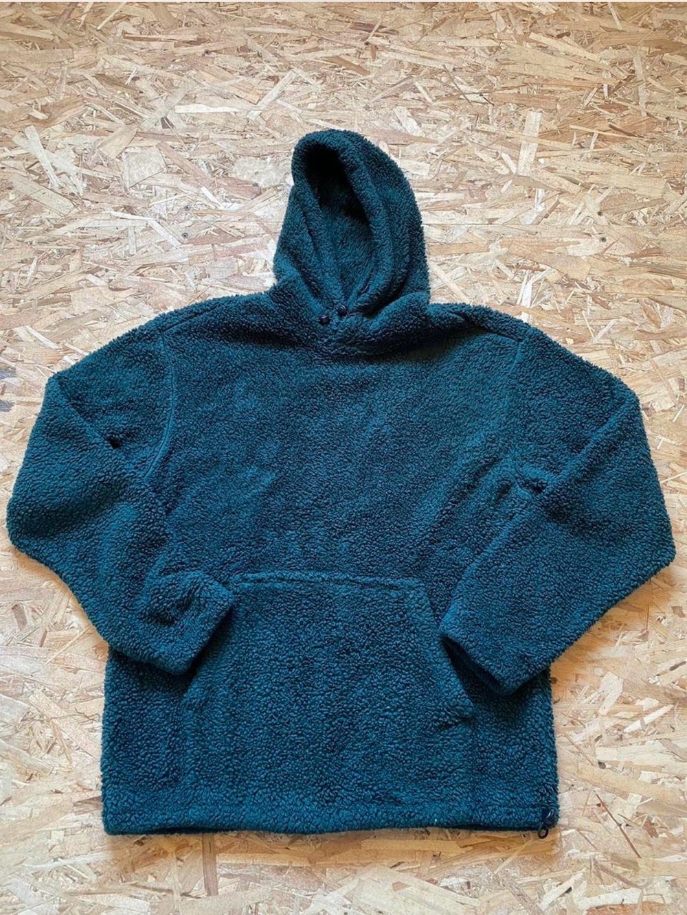 H&M Deep Teal Sherpa Hoodie Pullover